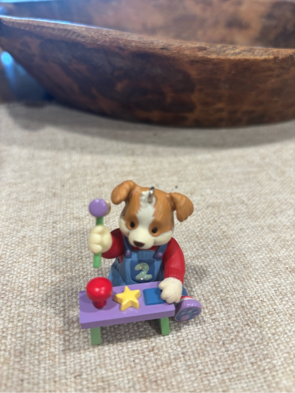Hallmark Keepsake My Second Christmas Child’s Age Puppy Ornament w/ Box